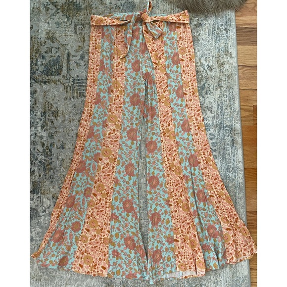 Free People Bali Sultry Boho Flare Pants - Picture 2 of 4